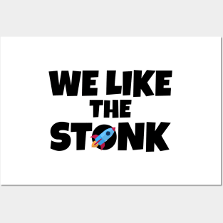 We Like Stonk Funny Meme Stock Rocket Posters and Art